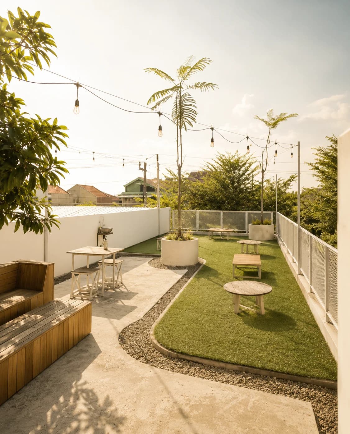 Rooftop Kalih Signature saat senja