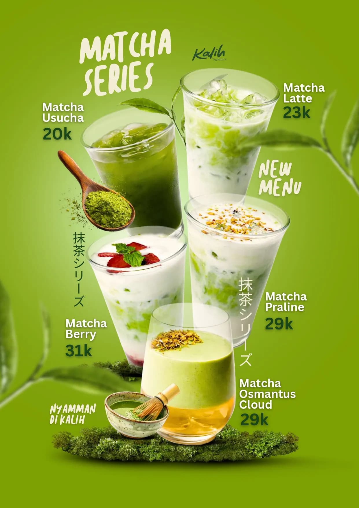 Menu Matcha Series Kalih Signature
